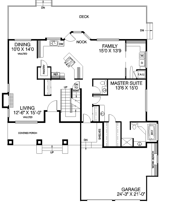 main floor house blueprint