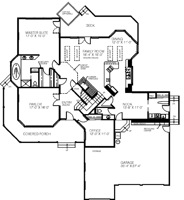 main floor house blueprint