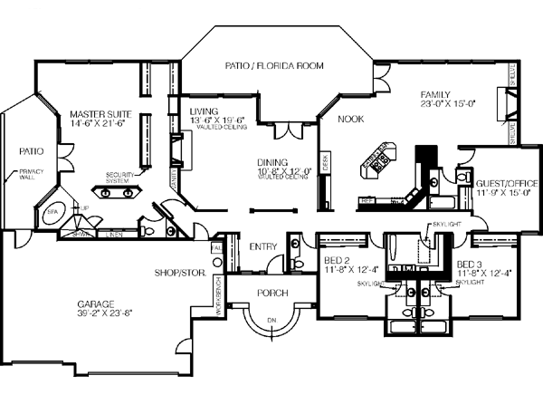 main floor house blueprint