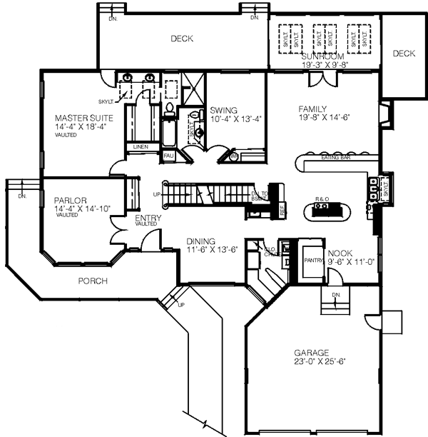 main floor house blueprint
