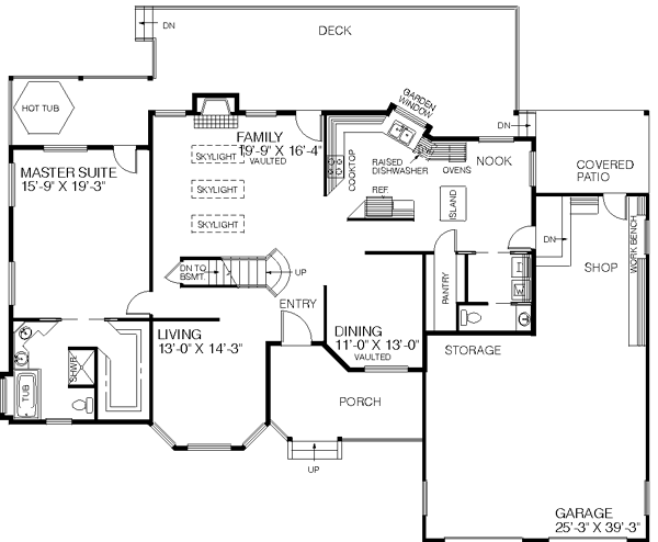 main floor house blueprint