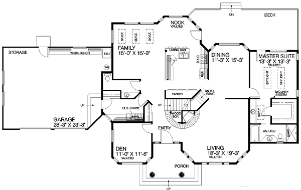 main floor house blueprint