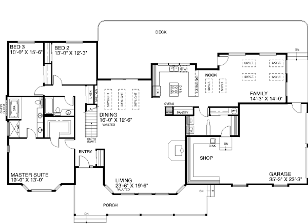 main floor house blueprint