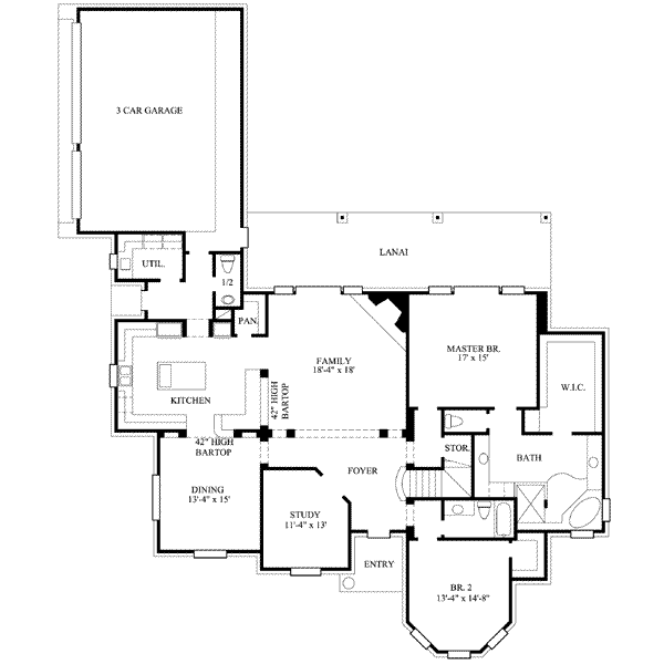 main floor house blueprint