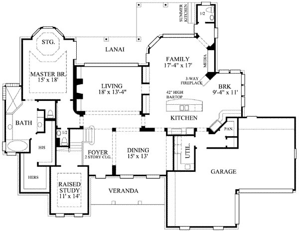 main floor house blueprint
