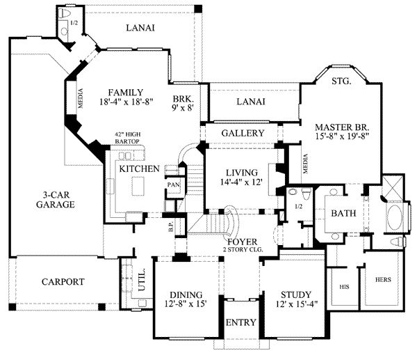 main floor house blueprint