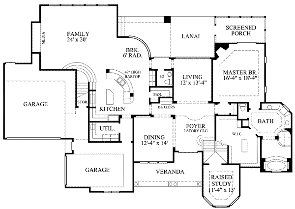 main floor house blueprint