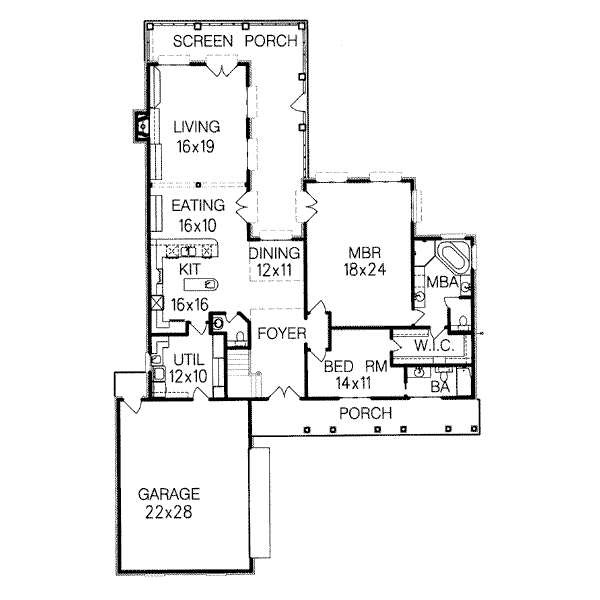 main floor house blueprint