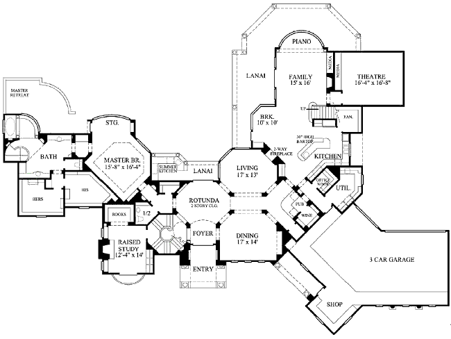 main floor house blueprint