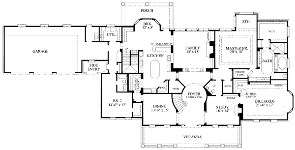 main floor house blueprint