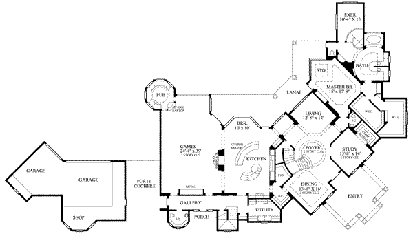 main floor house blueprint
