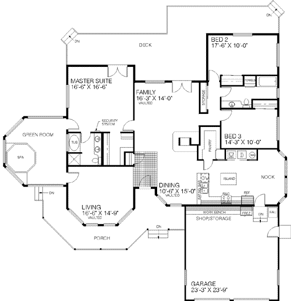 main floor house blueprint