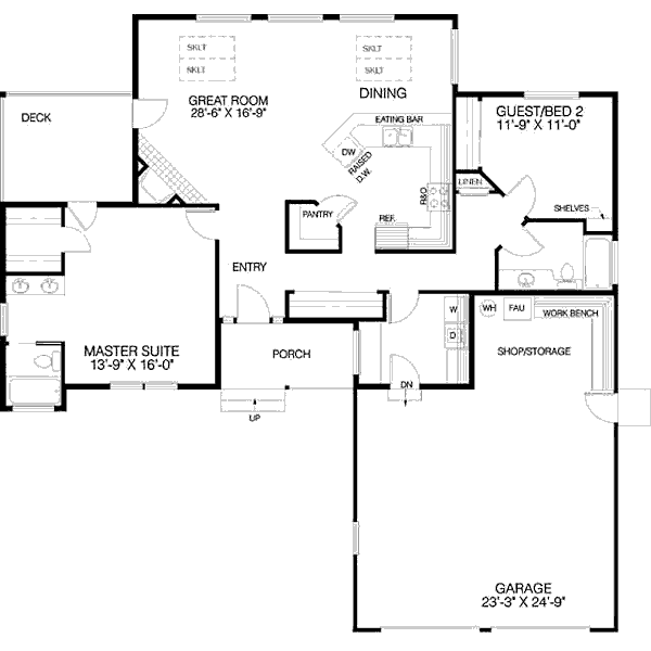 main floor house blueprint