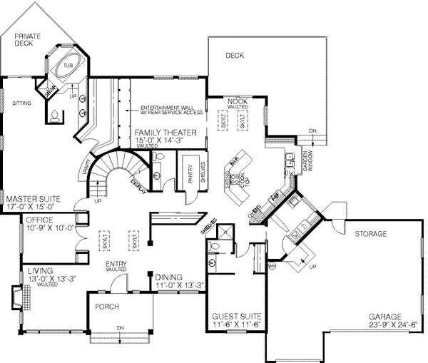 main floor house blueprint