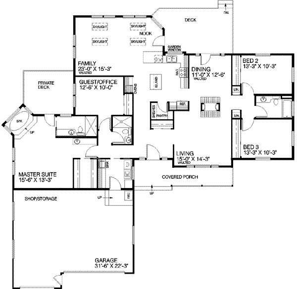 main floor house blueprint