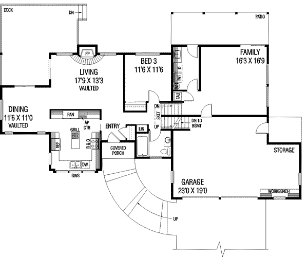 main floor house blueprint