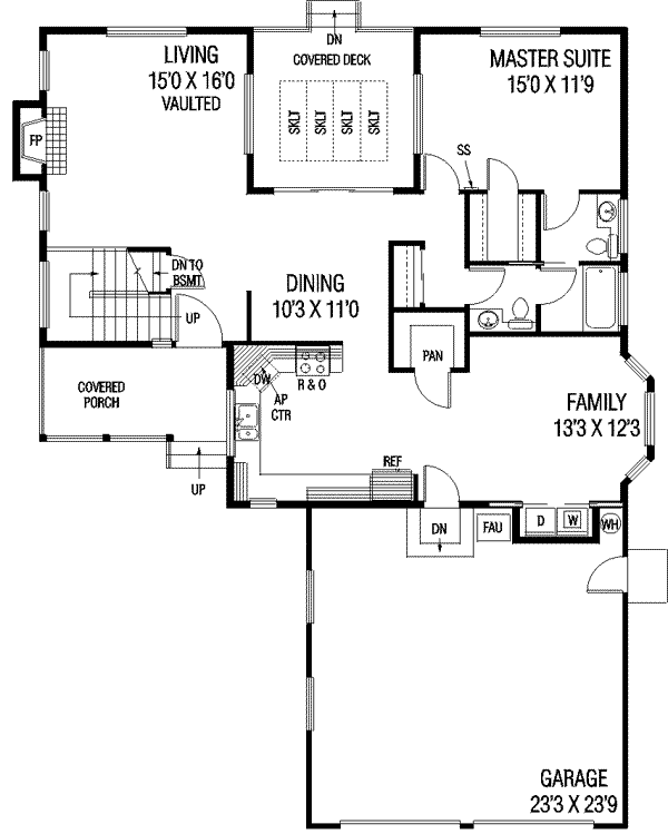 main floor house blueprint
