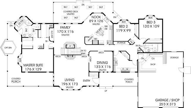 main floor house blueprint