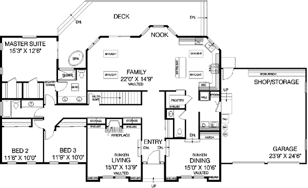 main floor house blueprint