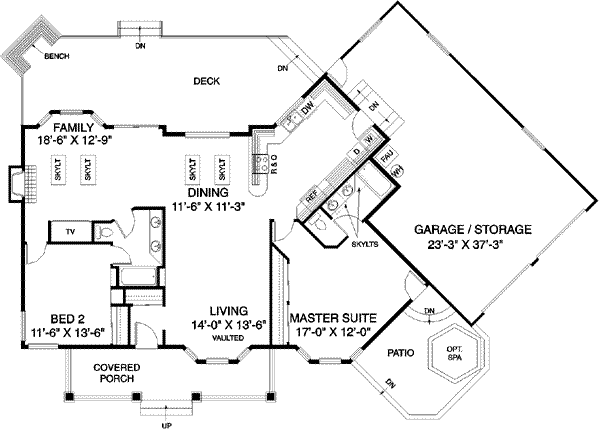 main floor house blueprint