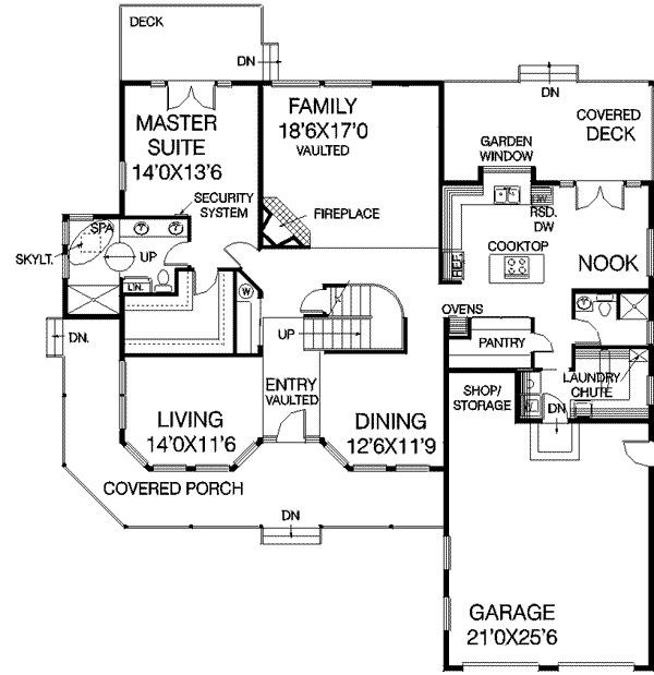 main floor house blueprint