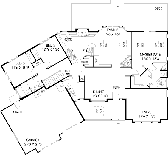 main floor house blueprint