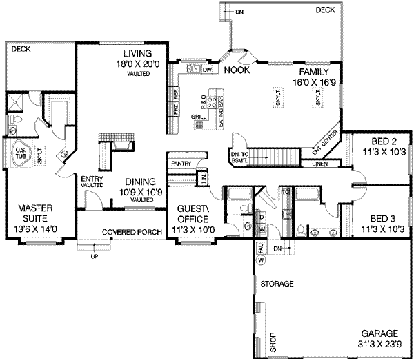 main floor house blueprint