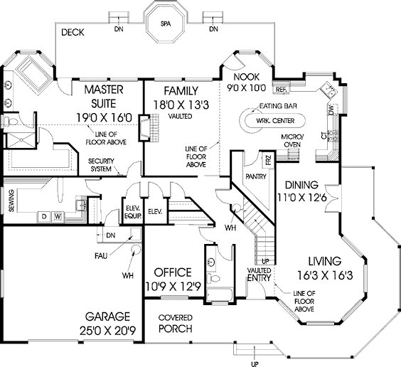main floor house blueprint