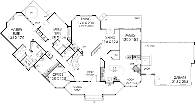 main floor house blueprint