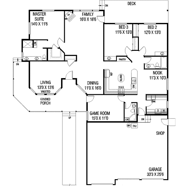main floor house blueprint