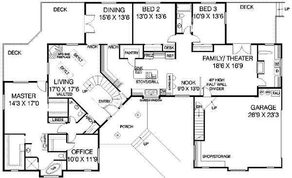 main floor house blueprint