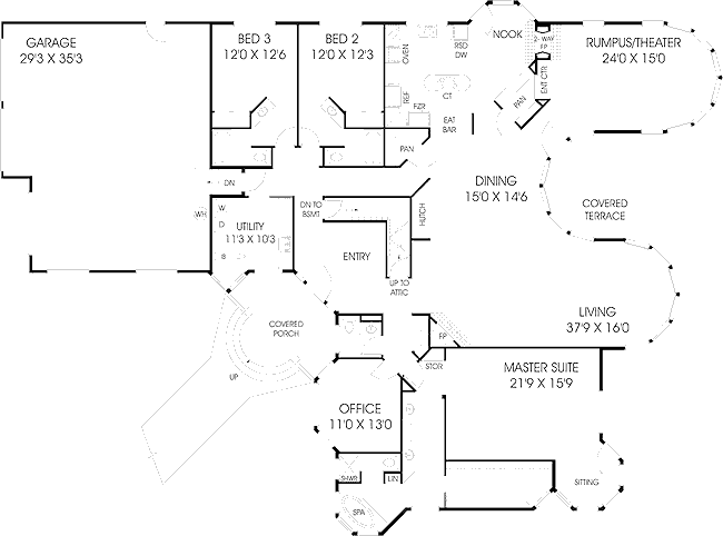 main floor house blueprint