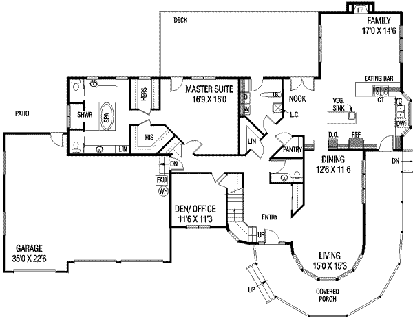 main floor house blueprint
