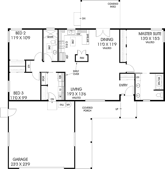 main floor house blueprint