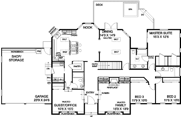 main floor house blueprint