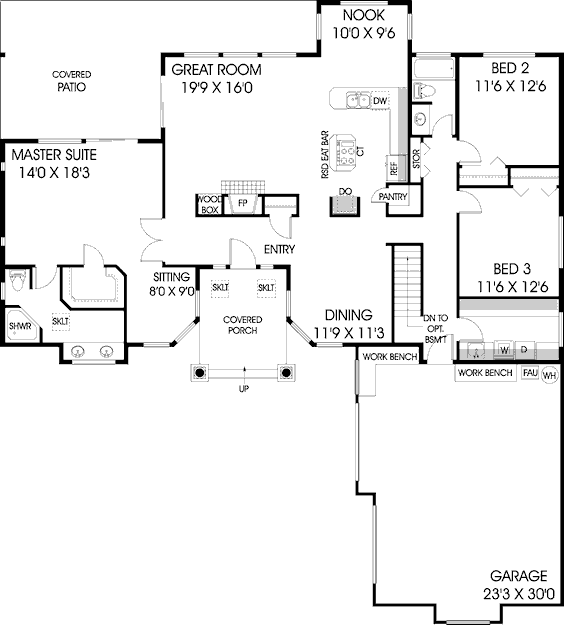 main floor house blueprint