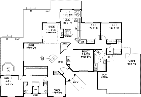 main floor house blueprint