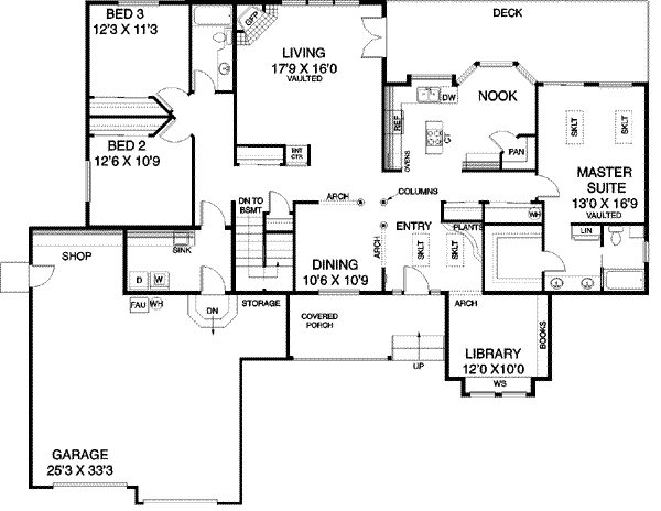 main floor house blueprint
