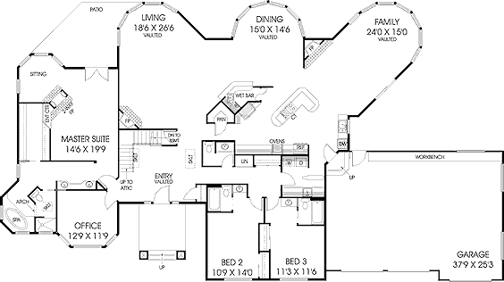 main floor house blueprint