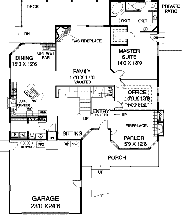 main floor house blueprint