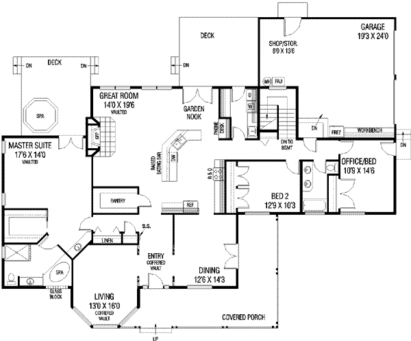 main floor house blueprint