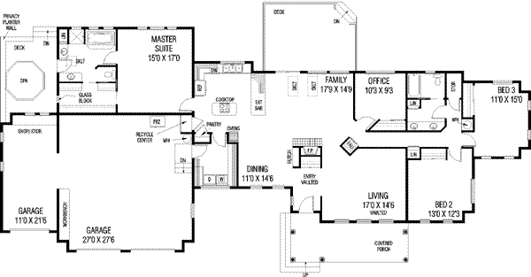 main floor house blueprint
