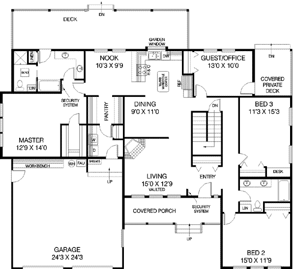main floor house blueprint