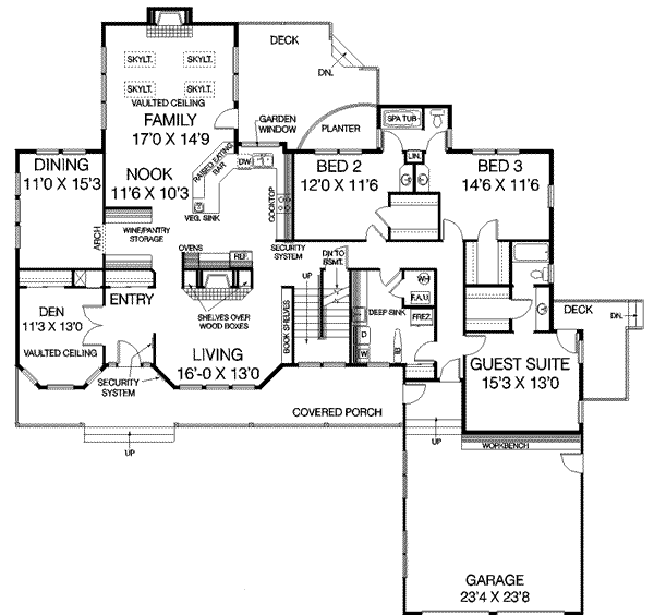 main floor house blueprint