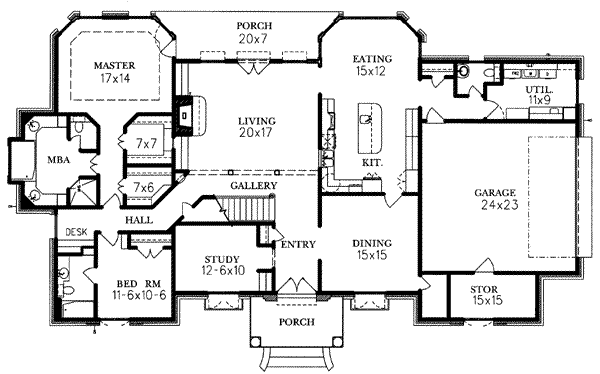main floor house blueprint