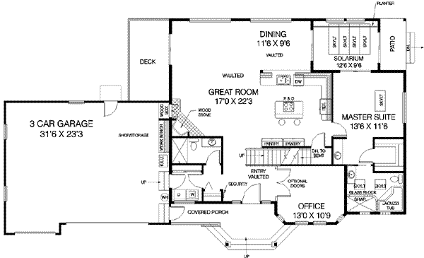 main floor house blueprint