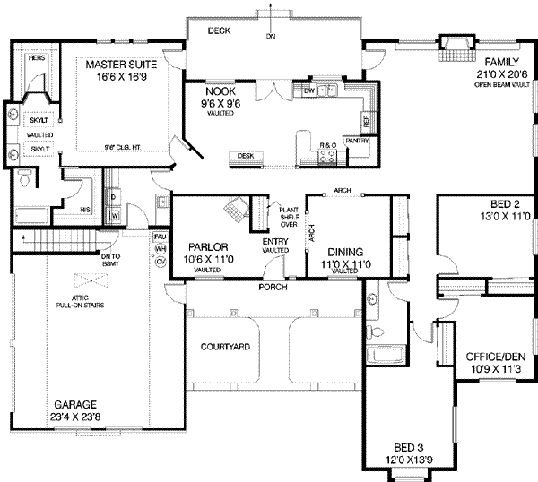 main floor house blueprint