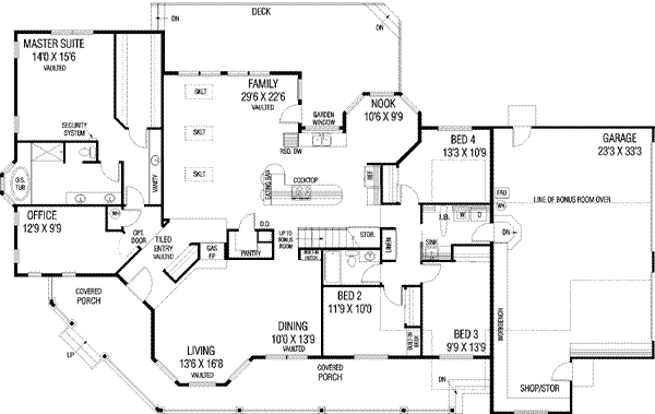 main floor house blueprint
