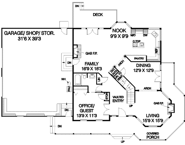 main floor house blueprint
