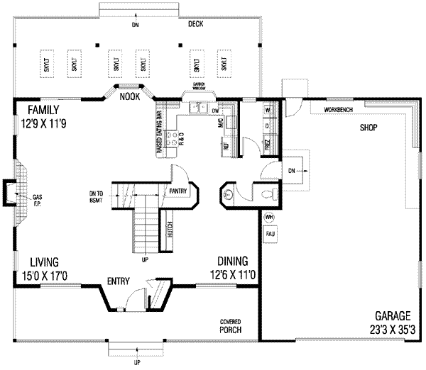 main floor house blueprint